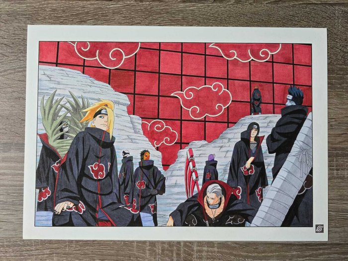 Naruto - 2 Giclées - Annotated official reproduction of Manga Board