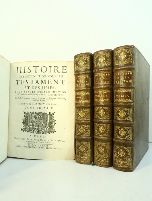 ‎Calmet (Dom Augustin) - Histoire de l'Ancien et du Nouveau Testament, et des Juifs - 1737