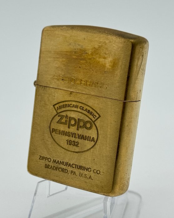 Zippo - American Classic Zippo Pennsylvania - Commemorative of the Brand - 1992 - Lighter - Massiv messing