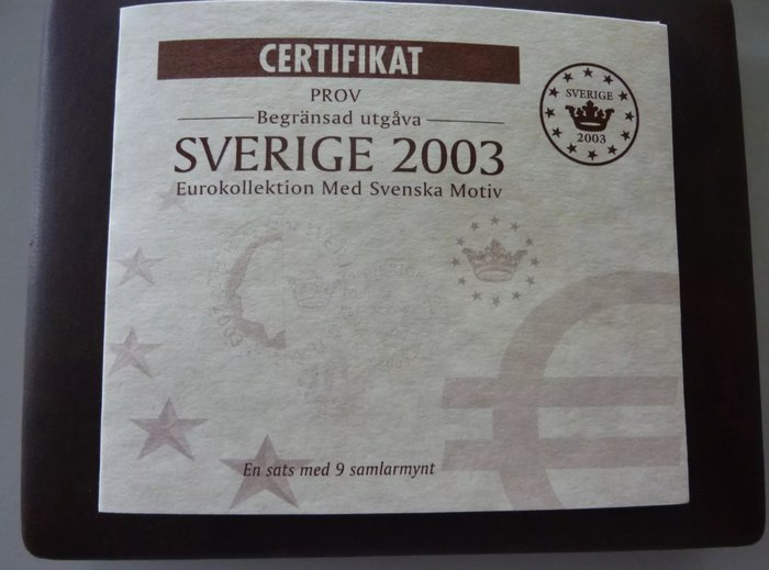 Sverige. Probe Set 2003  (Ingen mindstepris)