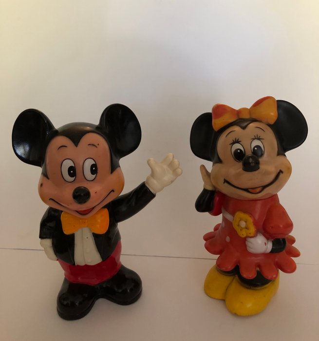 Walt Disney - Miniature figur - Mickey en Minnie spaarpot  (2) - Plast