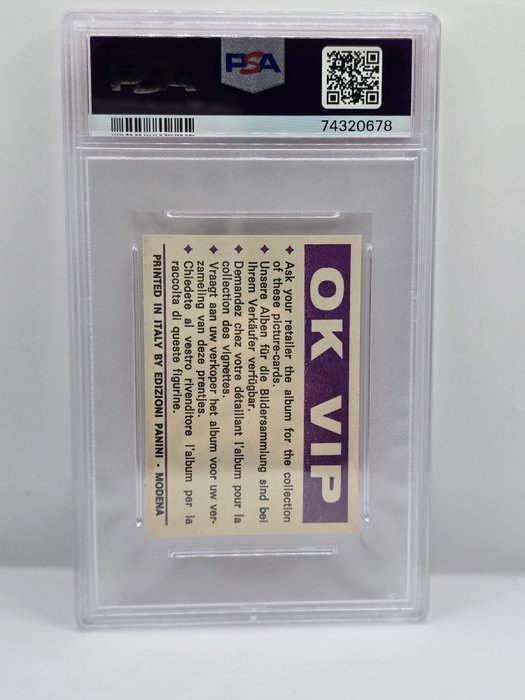 1973 Panini OK VIP Alfredo Di Stefano #170 PSA 5 Graded sticker