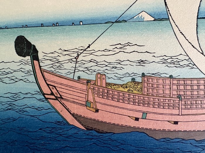 The Kazusa Province sea route - "Thirty-six Views of Mount Fuji" - Katsushika Hokusai (1760-1849) - Japan