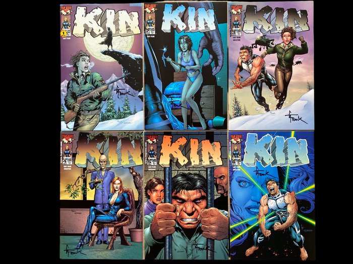 Kin # 1-6 - All signed by Gary Frank - 6 Comic - Første udgave