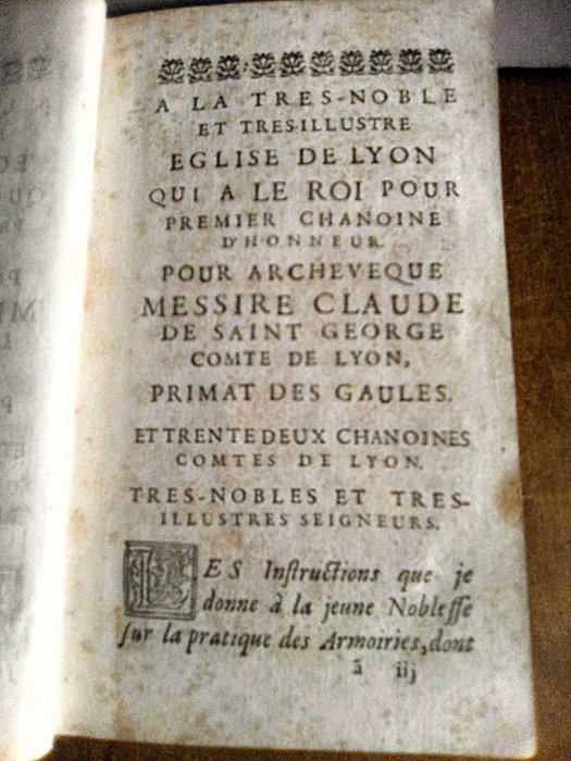 Menestrier de la compagnie de Jésus - La nouvelle méthode raisonnée du blason pour l'apprendre d'une manière aisée, réduite en leçons ... - 1696