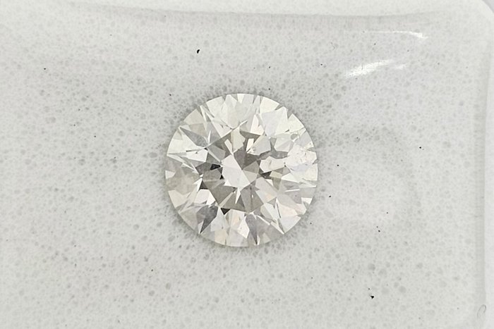 1 pcs Diamant  (Natur)  - 1.21 ct - Rund - H - SI1 - Gemewizard Gemological Laboratory (GWLab)