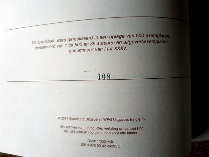 Suske en Wiske - Schanulleke trilogie luxe rood linnen uitgave (hc groot formaat) plus rood linnen luxe album Big - 2 Album, Ex Libris - Begrænset udgave - 2001/2011