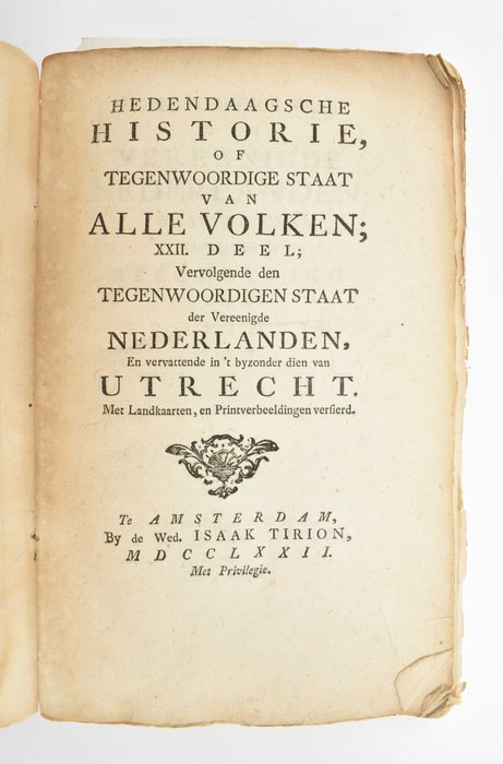 [Utrecht] - Tegenwoordige staat der Vereenigde Nederlanden (vol. 12) - 1772