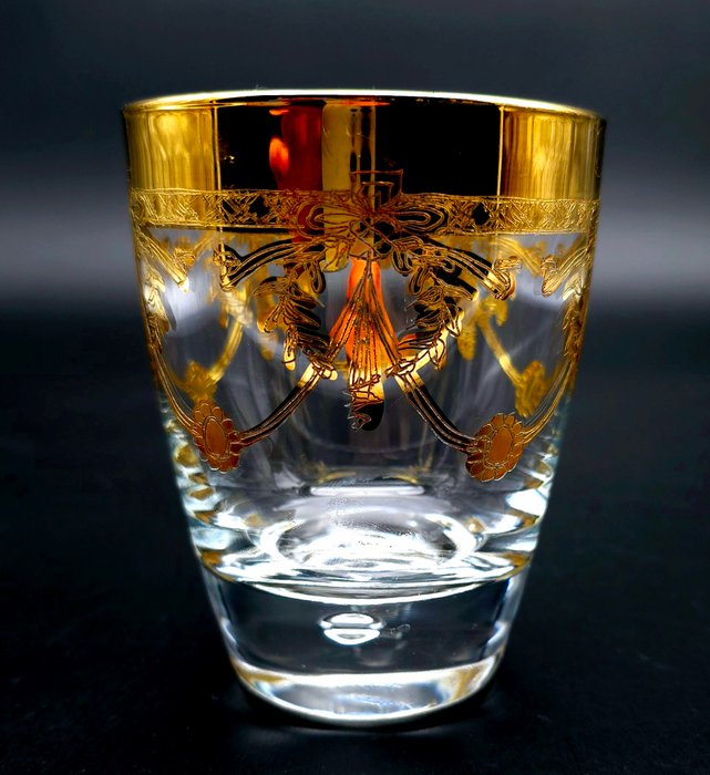 MAESTRI MURANESI - Whisky glas (6) - DRÅBE - 24 kt guld - whiskyglas