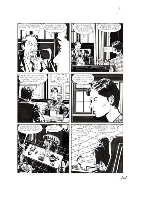 Piccioni, Valerio - 3 Original page - Julia #189 - "Dorian, la dolce" - 2014