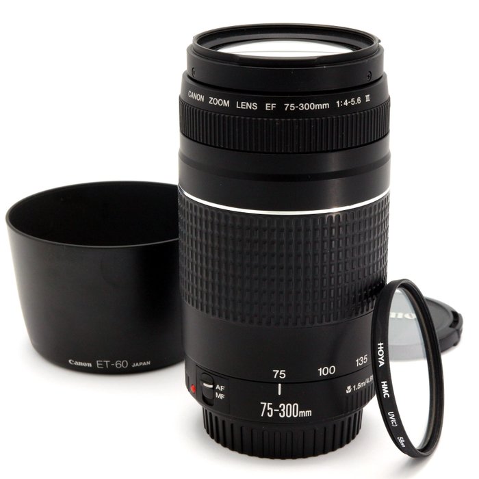 Canon EF 75-300mm f/4-5.6 III met protectiefilter #CANON PRO | Zoomobjektiv