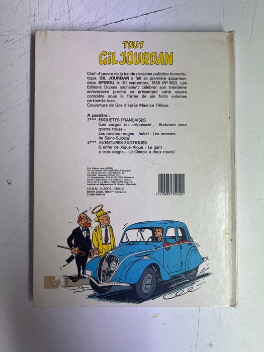 Tout Gil Jourdan T1 à T6 + Tout César T1 + T2 + Hommage + dédicace - Séries complètes - 9x C - 9 Album - Første udgave - 1985/1989