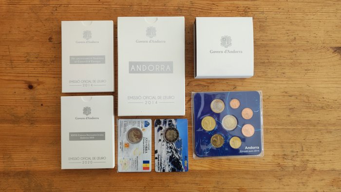 Andorra Year Set / Proof Set / 2 Euro 2014/2021 (7 items) Proof + BU