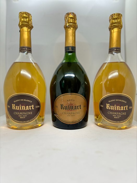 Ruinart 2x Blanc de Blancs  Brut - Champagne - 3 Flasker (075 L)