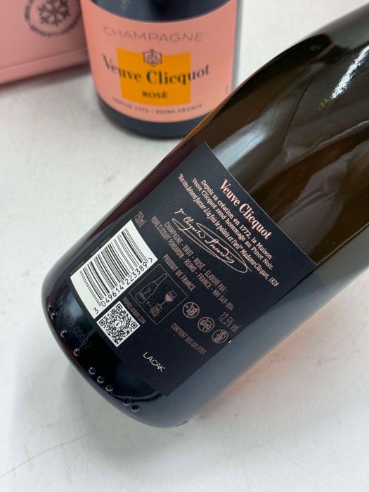 Veuve Clicquot, Edition Glacière Rosé - Champagne Rosé - 2 Flasker (0,75 L)