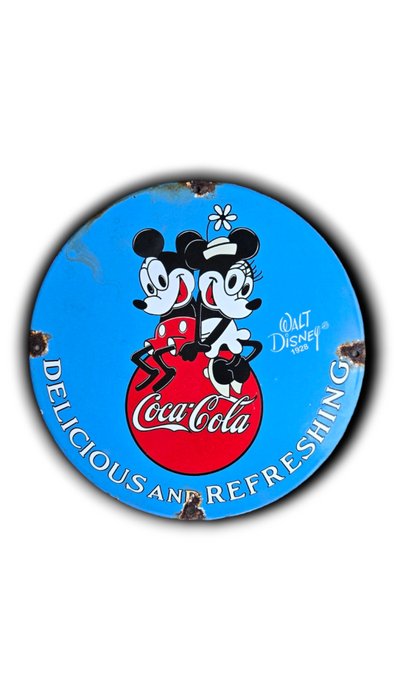 Coca-Cola X Mickey - Plaque Émaillée