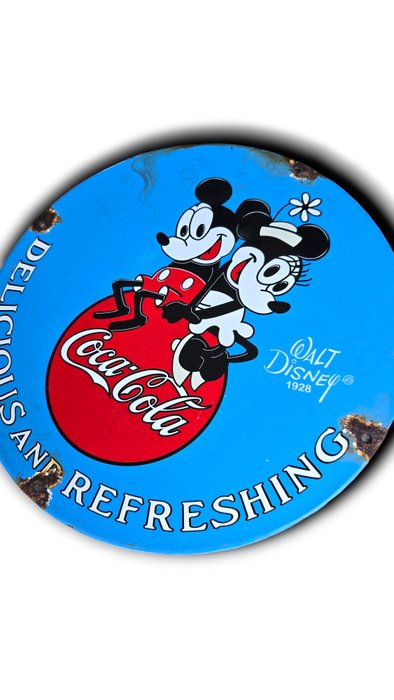 Coca-Cola X Mickey - Plaque Émaillée