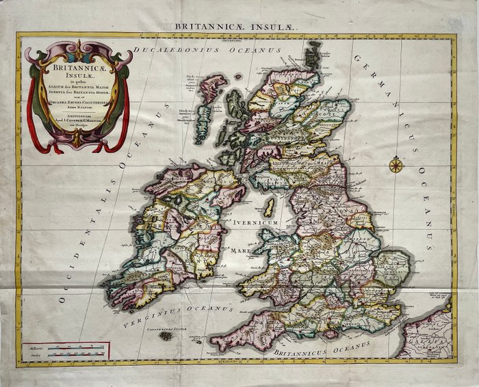 Storbritannien - Storbritannien Irland; Covens  Mortier naar N Sanson - Britannicae Insulae  - 1681-1700