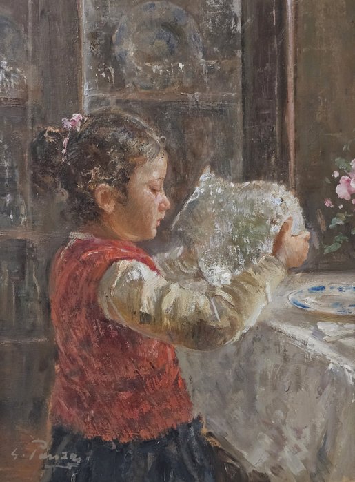 Giovanni Panza (1894-1989) - Il vaso di fiori