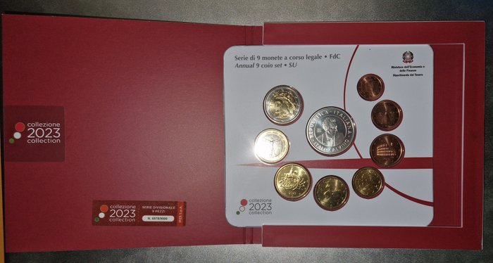 Italien. Year Set (BU) 2015/2023 (4 sets)  (Ingen mindstepris)