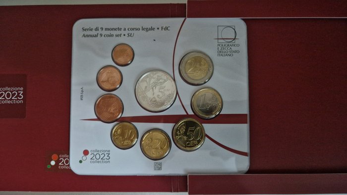 Italien. Year Set (BU) 2015/2023 (4 sets)  (Ingen mindstepris)