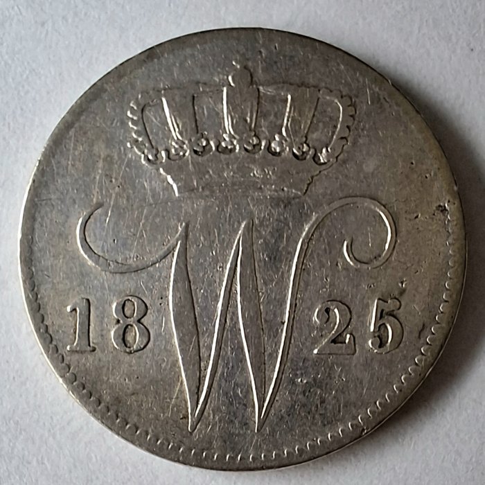 Holland Willem I (1813-1840) 25 Cents 1825  (Ingen mindstepris)