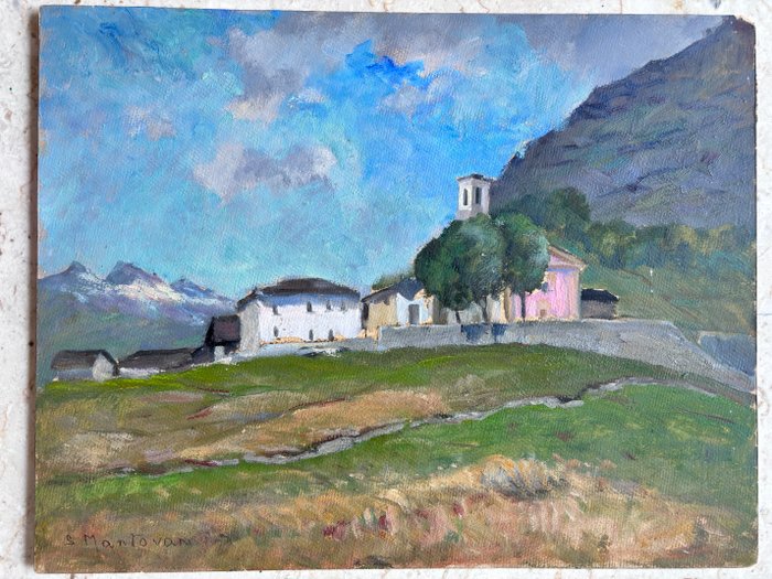 Sandro Mantovani (1897-1983) - Paesaggio montano