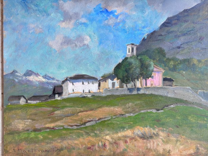 Sandro Mantovani (1897-1983) - Paesaggio montano