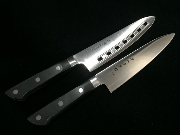 正宗 MASAMUNE / Set of 2 / 牛刀 GYUTO - Bordkniv (2) - Japansk køkkenkniv - Stål Træ