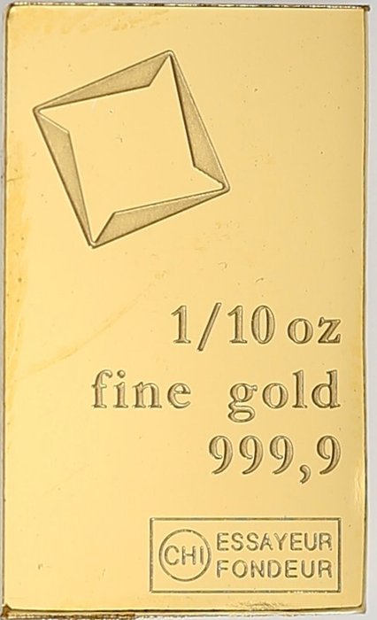 3 gram - Guld 999 - Valcambi, Switzerland - Forseglet  Med certifikat