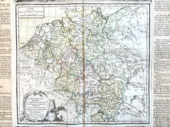 Tyskland - Tchèquie, Belgique, Pays-Bas, Slovenien, Autriche, Pologne; Louis Charles Desnos - L'Allemagne - 1761-1780