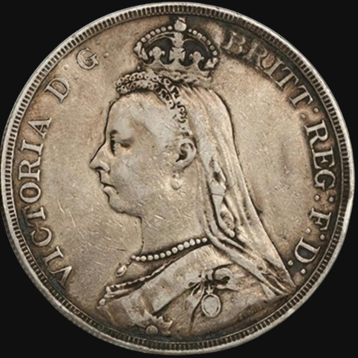 Storbritannien. Victoria (1837-1901). Crown 1889  (Ingen mindstepris)