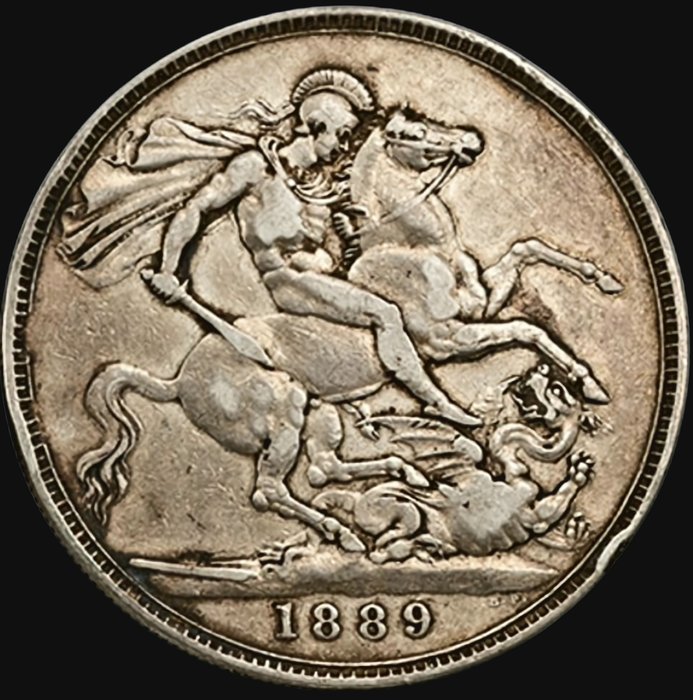 Storbritannien. Victoria (1837-1901). Crown 1889  (Ingen mindstepris)