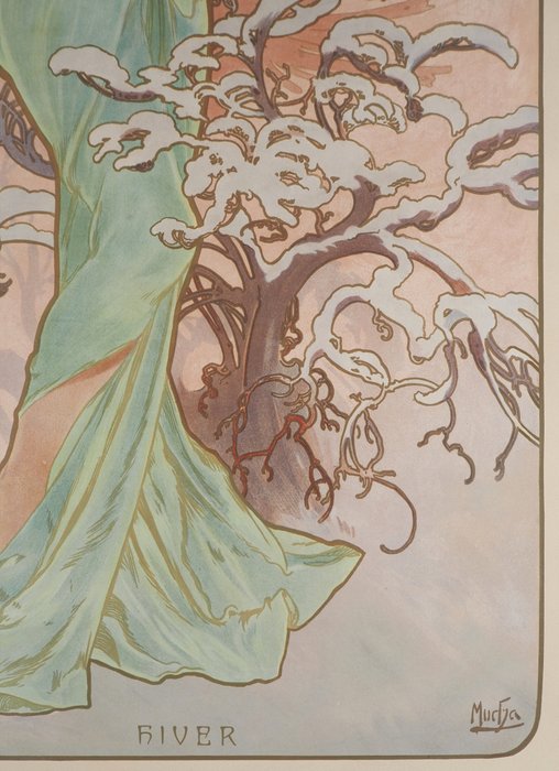 Alphonse Mucha (1860-1939) - Saisons : l'hiver