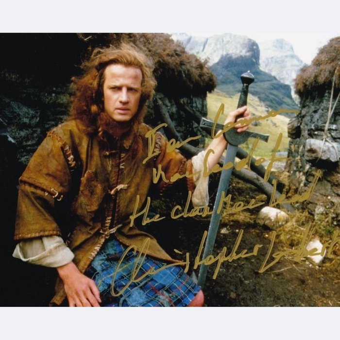 Highlander - Signed by Christopher Lambert (Connor MacLeod)