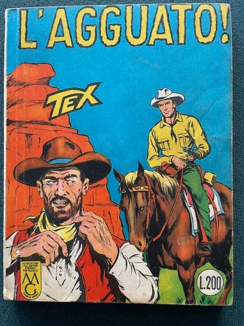 Tex aut. 487 - L'agguato n. 25 - 1 Comic - Første udgave - 1962