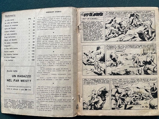 Tex aut. 487 - L'agguato n. 25 - 1 Comic - Første udgave - 1962