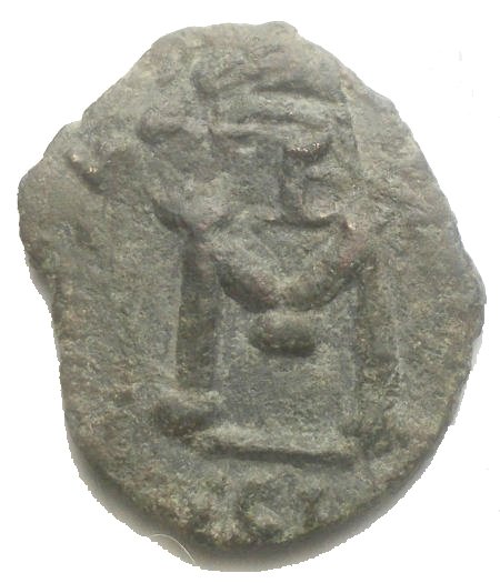 Bizantyne. Justinian II (Første regeringstid, AD 685-695 / Anden regeringstid, AD 705-711). Follis