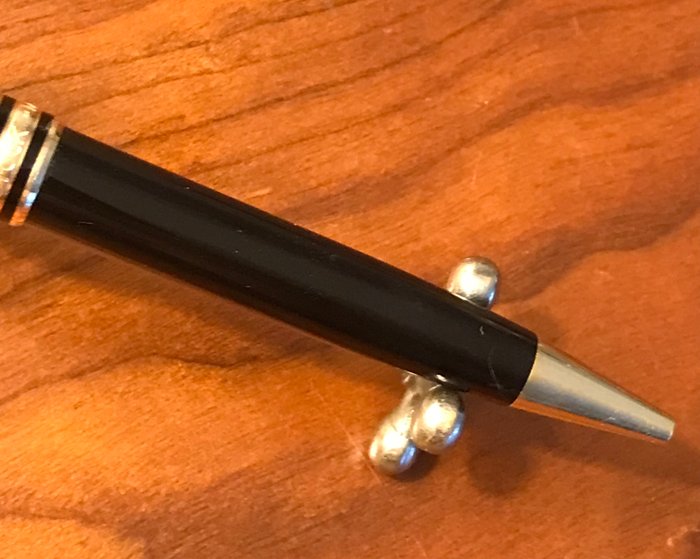 Montblanc - MontBlanc Meisterstruck Ballpoint Pen Black Lacquer and Gold Trims - Kuglepen