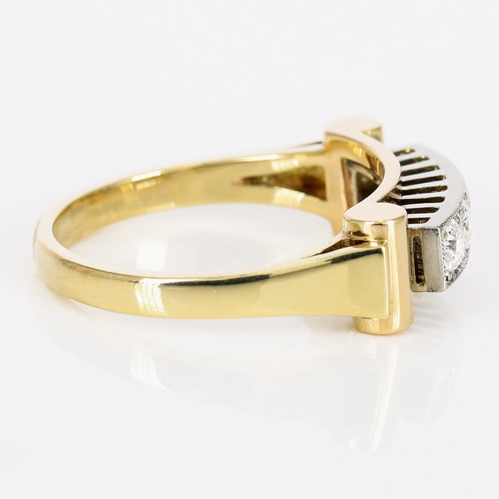 Ingen mindstepris - Designer jewellery - Ring - JK - 14 karat Gulguld, Hvidguld -  0.48ct. tw. Diamant (Natur)  - med husbevis