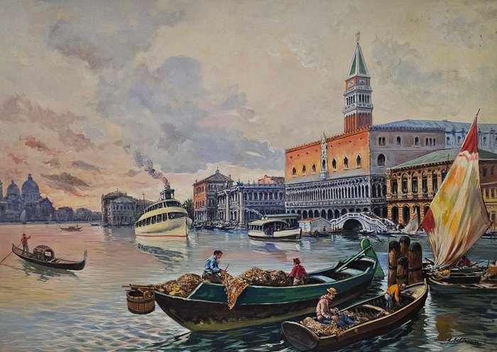 Scuola italiana (XX), firmato G. Beltrami - Venice