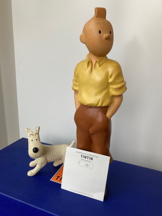 Statue, Statuette Moulinsart 45914 - Tintin et Milou debout - Collection générique - 30 cm - Harpiks - 2000