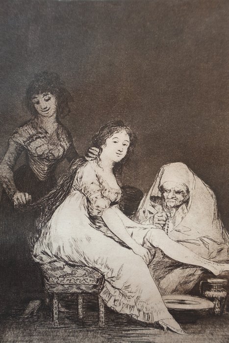 Francisco de Goya (1746-1828), after - Caprichos Blatt #31 Bien tirade estrà (Gut hochgezogen)