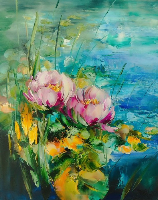 Danuta Mazurkiewicz (XX) - Water lilies