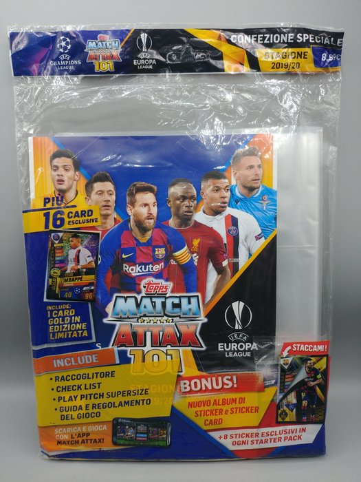 2019/20 Topps Match Attax 101 - 200 sealed packs + 2 starter packs - 1 Mixed collection - Næsten så god som ny (NM)