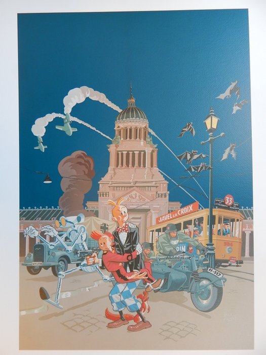 Schwartz Olivier - 1 Offset Print - Spirou et Fantasio - Le  Groom vert-de-gris - 2011