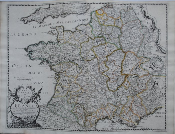 N. Sanson - La France, Descrite en plusieurs Cartes - 1651