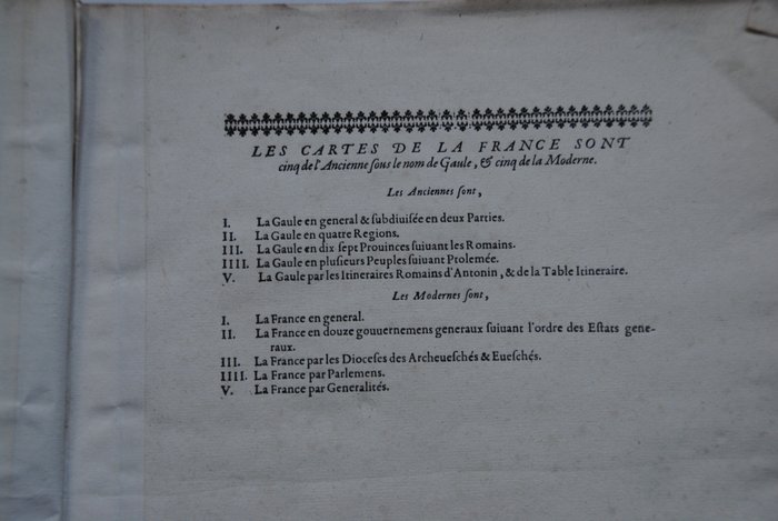 N. Sanson - La France, Descrite en plusieurs Cartes - 1651