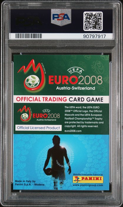 2008 Panini UEFA Euro TCG Luka Modric #143 Rookie PSA 8 Graded card