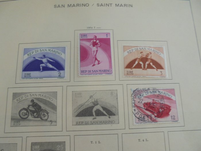 San Marino 1929/1982 - samlinger af hundredvis af frimærker fra St Marino